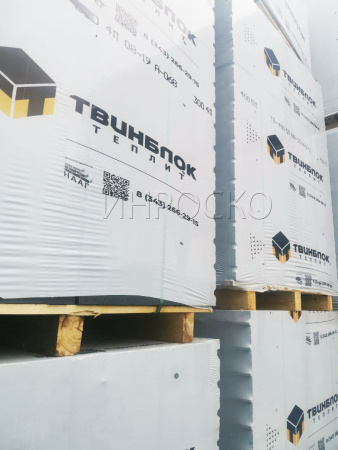Газоблок Твинблок ТБ400-5п D500 Рефтинский
